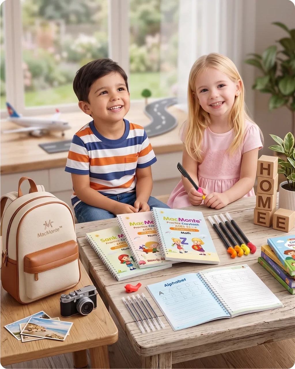 Magic Practice Copybook for Kids — Reusable Handwriting Practice Set 🔥